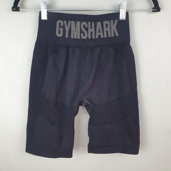 GYMSHARK 8 Inch Bike Shorts High Waist Butt Contour Black‎ Women's Size S - Picture 1 of 7
